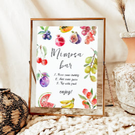 Fresh Off The Market Fruits Bridal Mimosa Bar ポスター