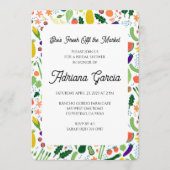 FRESH OFF THE MARKET Fruits & Veggies Cute CUSTOM  招待状 (正面)