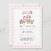 Fresh off the Market Gingham Market Bridal Shower  招待状 (正面)