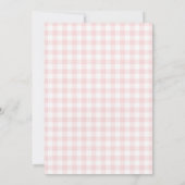 Fresh off the Market Gingham Market Bridal Shower  招待状 (裏面)