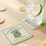 Fresh Off The Market Hand Drawn Bridal Shower スクエアペーパーコースター<br><div class="desc">Add a fun finishing touch with this Fresh Off The Market Hand Drawn Bridal Shower Party Coaster. Featuring charming illustrated details and playful market-inspired style,  it’s perfect for protecting tables in style.</div>