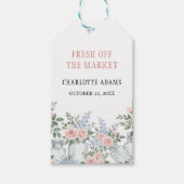 Fresh Off The Market Mason Jar Bridal Shower ギフトタグ (正面)