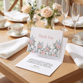 Fresh Off The Market Mason Jar Bridal Shower サンキューカード
