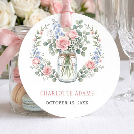 Fresh Off The Market Mason Jar Bridal Shower フェイバータグ