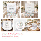 Fresh Off The Market Mason Jar Bridal Shower フェイバータグ