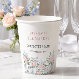Fresh Off The Market Mason Jar Bridal Shower 紙コップ