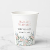 Fresh Off The Market Mason Jar Bridal Shower 紙コップ (正面)