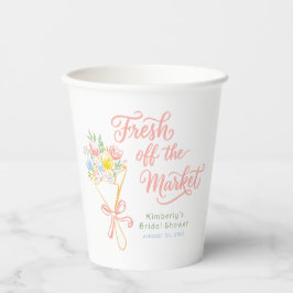 Fresh Off The Market Pastel Colorful Bridal Shower 紙コップ