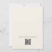 Fresh Off the Market QR Code Bridal Shower 招待状 (裏面)
