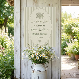 Fresh off the Market Sage Green Bridal Shower ポスター