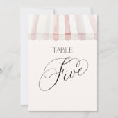 Fresh Off the Market Table Number Five 招待状 (正面)