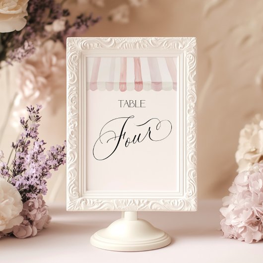 Fresh Off the Market Table Number Four 招待状