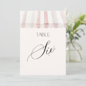 Fresh Off the Market Table Number Six 招待状 (スタンド正面)