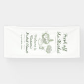 Fresh Off The Market Theme Sign, Bridal Shower Ban 横断幕 (横)