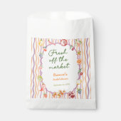 Fresh Off The Market Whimsical Bridal Shower フェイバーバッグ (正面)