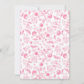 Fresh Off The Market Whimsical Drawn Bridal Shower 招待状 (裏面)