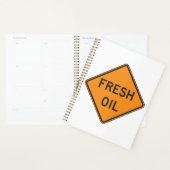 Fresh Oil Road Warning Sign プランナー手帳 (ディスプレー)
