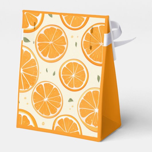 Fresh Orange Slice Pattern – Bright Citrus Fruit フェイバーボックス (裏面サイド)