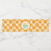 Fresh Orange Slice Pattern – Bright Citrus Fruit  ペットボトルラベル (シングルラベル)