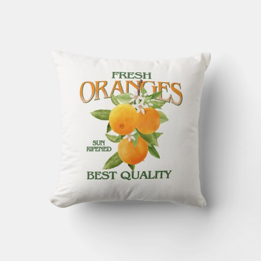 Fresh Oranges - Best Quality クッション (正面)