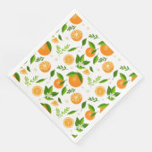 Fresh oranges with flowers and leaves (コーナー)