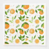 Fresh oranges with flowers and leaves (正面)