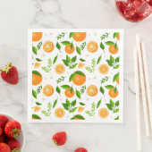 Fresh oranges with flowers and leaves (インサイチュ)