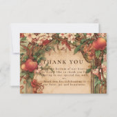 Fresh Orchard Botanical Wedding サンキューカード (正面)