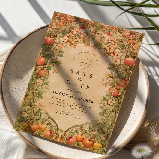 Fresh Orchard Botanical Wedding セーブザデート