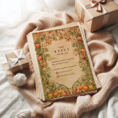 Fresh Orchard Botanical Wedding 出欠カード