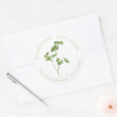 FRESH PARSLEY Biz ID Large Round Stickers ラウンドシール (封筒)