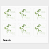 FRESH PARSLEY Biz ID Large Squareスタンプ スクエアシール (シート)