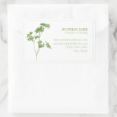 FRESH PARSLEY Biz ID Rectangleスタンプ 長方形シール (バッグ)