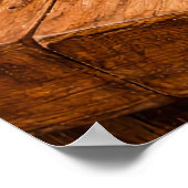 Fresh Peaches on Wood a Rustic Still Life ポスター (角)