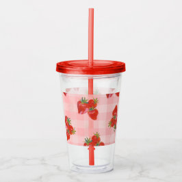 Fresh Picked Tumbler  Strawberry Fruit Acrylic Cup アクリルタンブラー