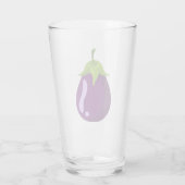 Fresh Purple Eggplant Copo de vidro タンブラーグラス (裏面)