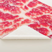 Fresh raw beef steak marbled meat texture close up シェルパブランケット (3/4)