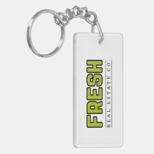 FRESH rectangle keychain キーホルダー (正面左)