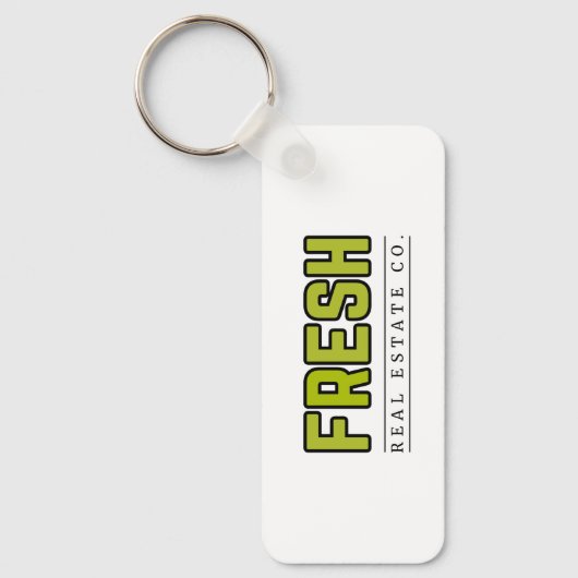 FRESH rectangle keychain キーホルダー (正面)
