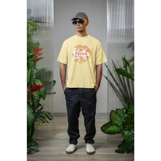 Fresh Retro Typography Aesthetic Palm Graphic Tシャツ