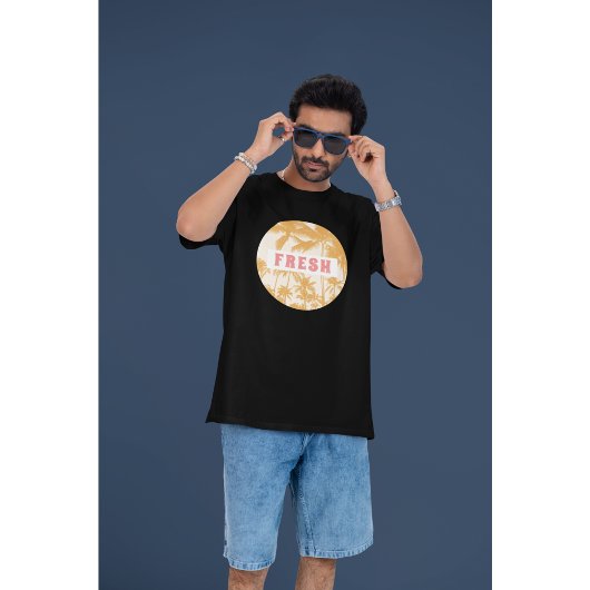 Fresh Retro Typography Aesthetic Palm Graphic Tシャツ