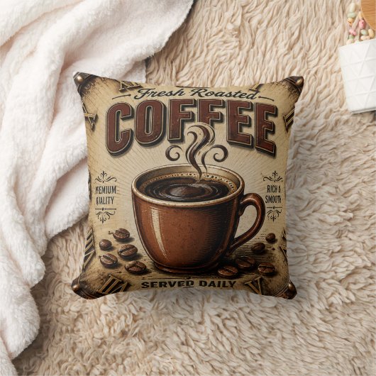 Fresh Roasted Coffee クッション (ブランケット)