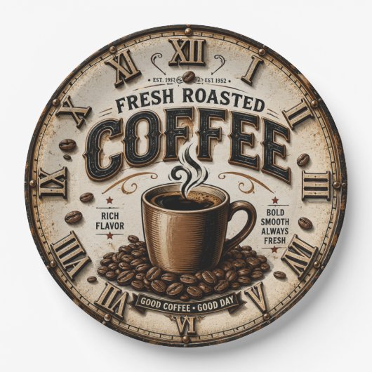 Fresh Roasted Coffee ペーパープレート (正面)