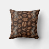 Fresh Roasted Coffee Beans Steam Aroma クッション (裏面)