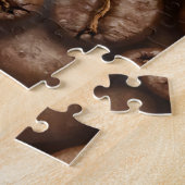 Fresh Roasted Coffee Beans Steam Aroma ジグソーパズル (側面)