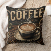 Fresh Roasted Coffee Rustic Farmhouse クッション (ブランケット)