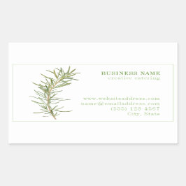 FRESH ROSEMARY Biz ID Rectangleステッカー 長方形シール