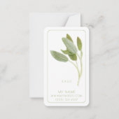 FRESH SAGEビジネスブックマーク – 3.5x2カード ノートカード (正面)