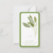 FRESH SAGEビジネスブックマーク – 3.5x2カードII ノートカード (正面)