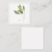 FRESH SAGE 2.5インチスクエアフラットカード ノートカード (正面/裏面)